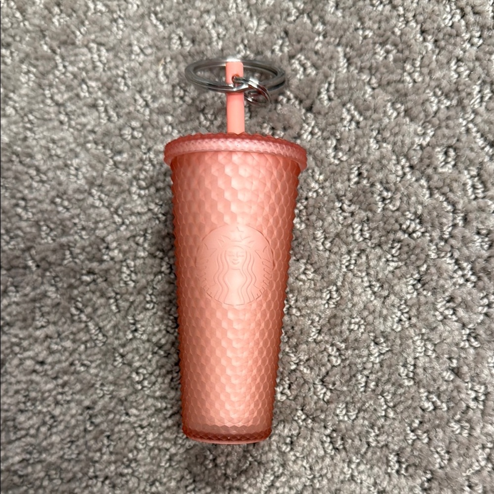Starbucks Pink Tumbler Keychain